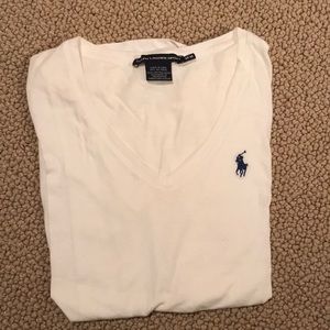 Women’s white polo T-shirt! Size M